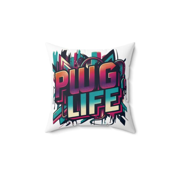 Spun Polyester Square Pillow - Image 2