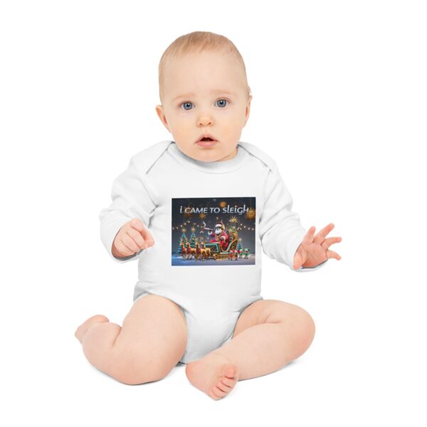 Baby Long-Sleeve Organic Bodysuit - Image 3