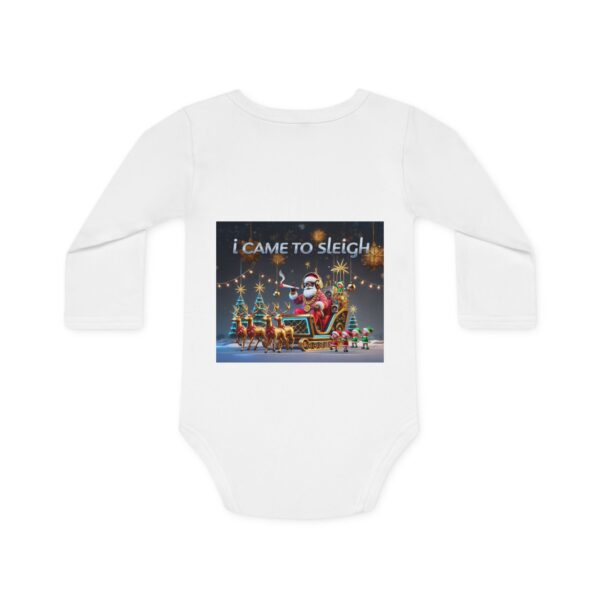 Baby Long-Sleeve Organic Bodysuit - Image 2