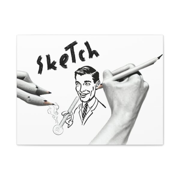 "Artistic Sketch" Wall Art - Canvas Print