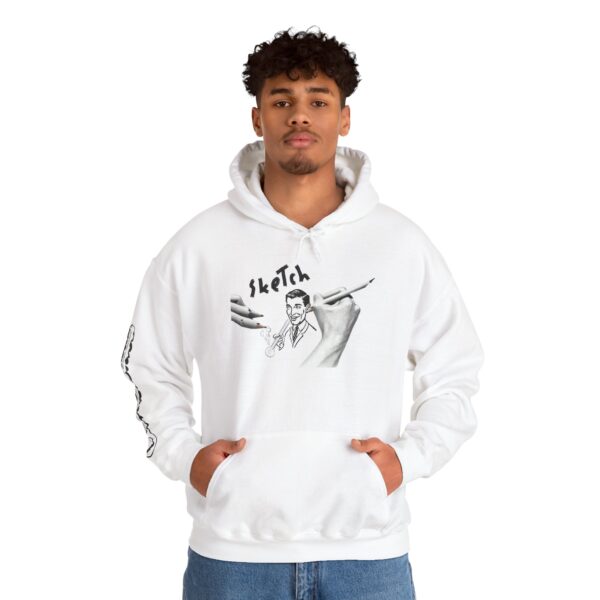 "Artistic Sketch" Heavy Blend™ Hooded Sweatshirt - Image 7