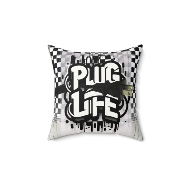 Urban "Plug Life" Suede Pillow