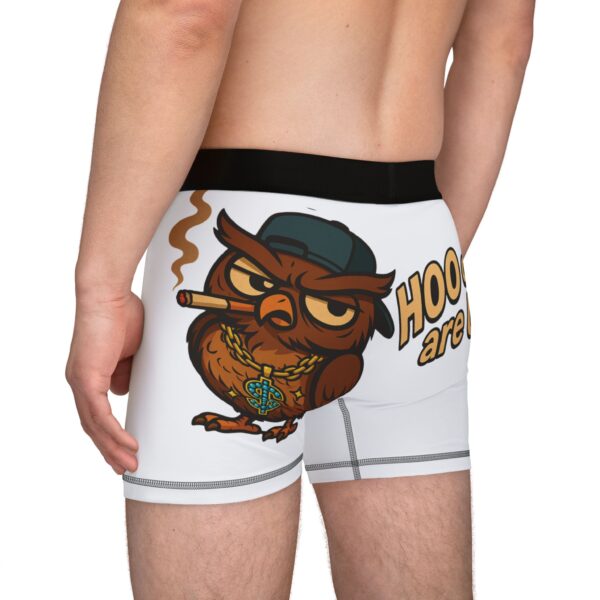 Funny Owl Men's Boxers - "HOO da fuk are U?!" Unique Graphic Boxers for Comfort and Laughs - Image 6