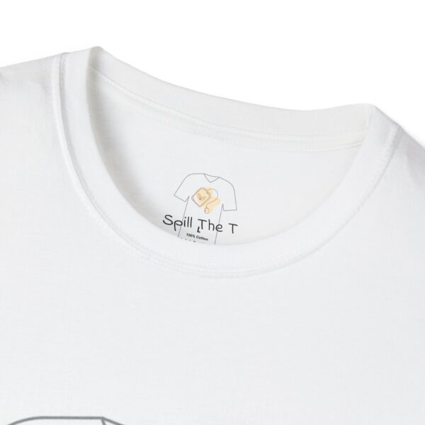 "Spil The T" Softstyle T-Shirt - Image 2