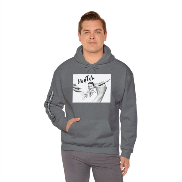 "Artistic Sketch" Heavy Blend™ Hooded Sweatshirt - Image 17