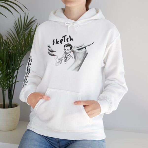 "Artistic Sketch" Heavy Blend™ Hooded Sweatshirt - Image 11