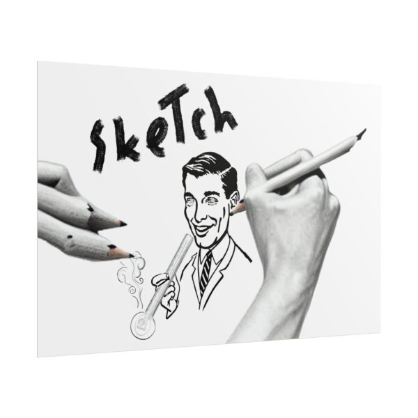 "Artistic Sketch" Rolled Posters - Image 55