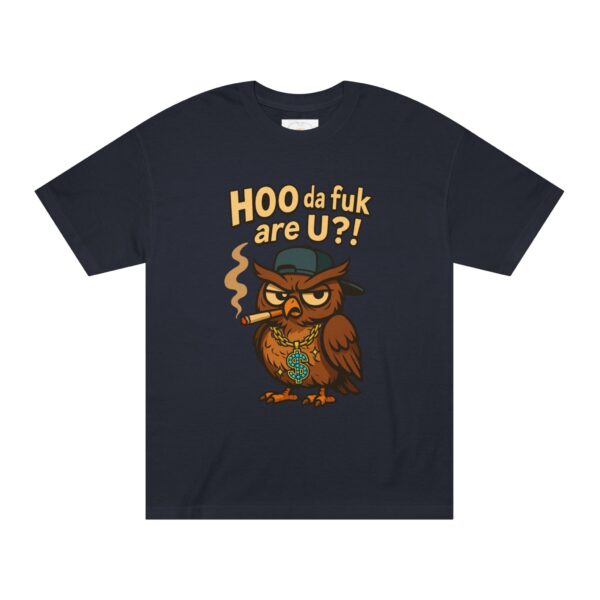 Funny Owl Graphic Tee - "HOO da fuk are U?!" - Image 6