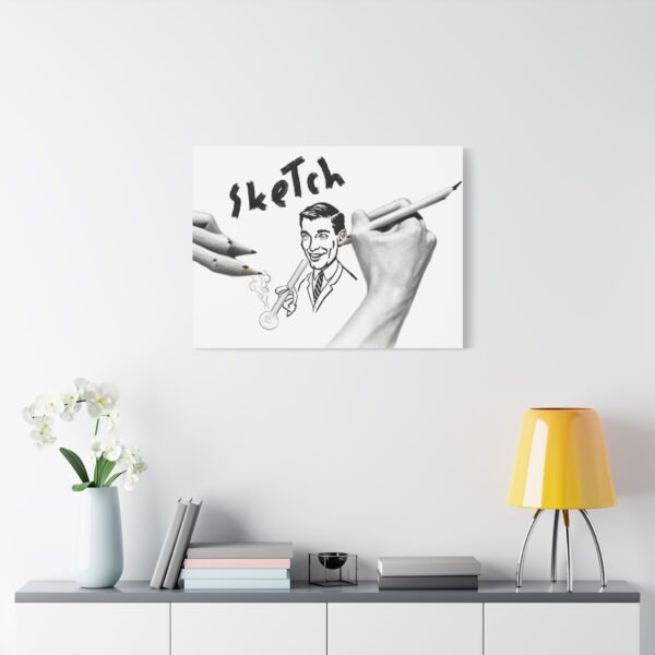 "Artistic Sketch" Wall Art - Canvas Print - Image 4