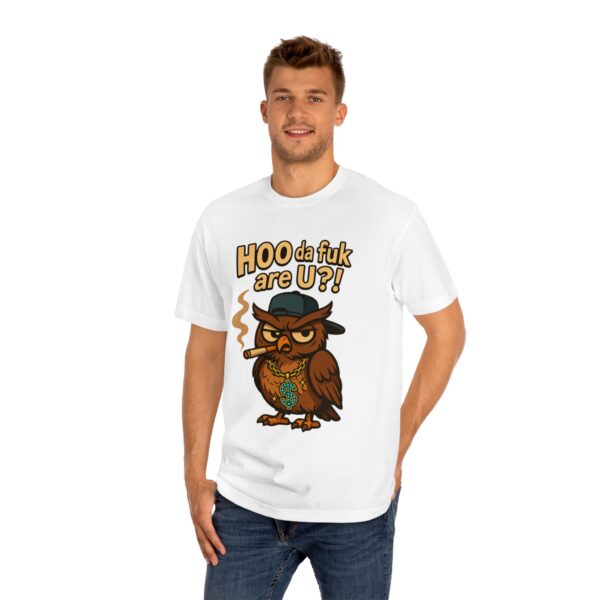 Funny Owl Graphic Tee - "HOO da fuk are U?!" - Image 4