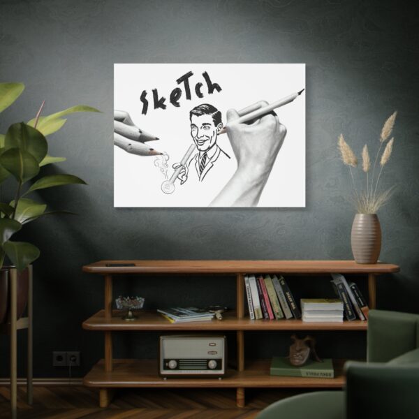 "Artistic Sketch" Wall Art - Canvas Print - Image 5