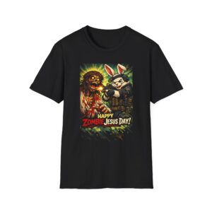 T-Shirt — "Happy Zombie Jesus Day" Horror Easter Graphic Tee