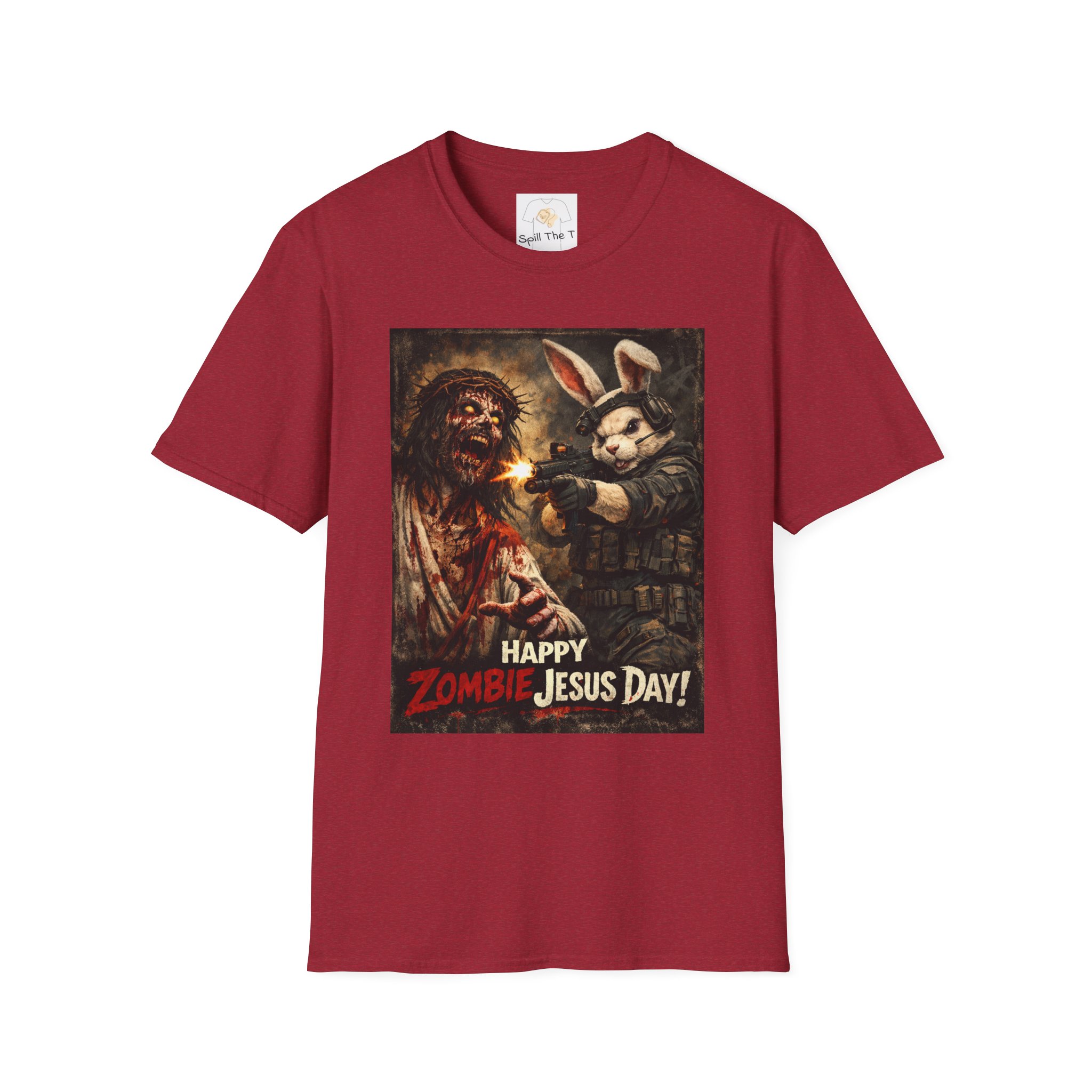 Zombie Jesus Day T-Shirt — Dark Humor Easter Bunny Graphic Tee - Image 17