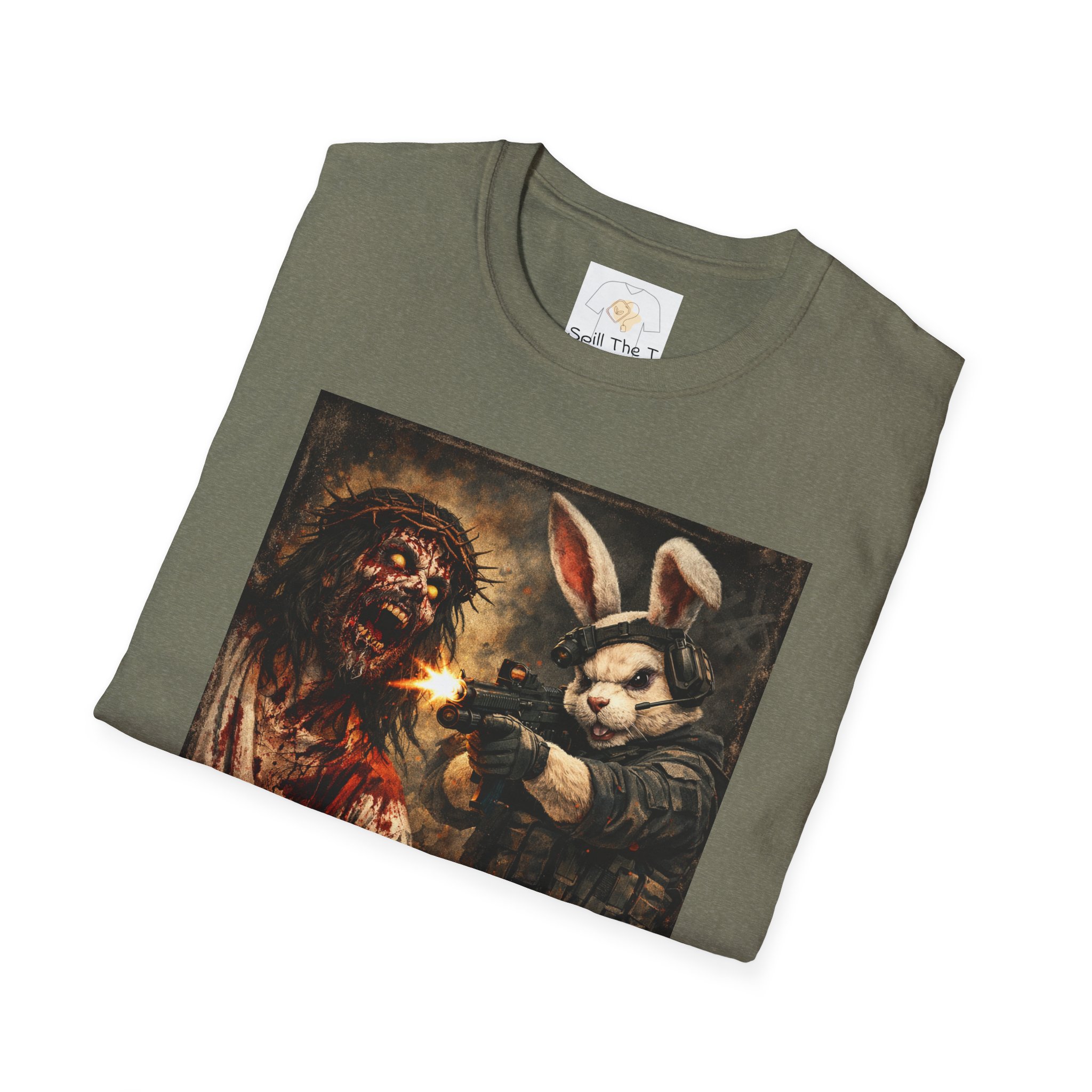 Zombie Jesus Day T-Shirt — Dark Humor Easter Bunny Graphic Tee - Image 16