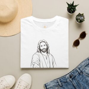 Jesus Sketch T-Shirt — Funny, READ THE BACK For Inspiration!